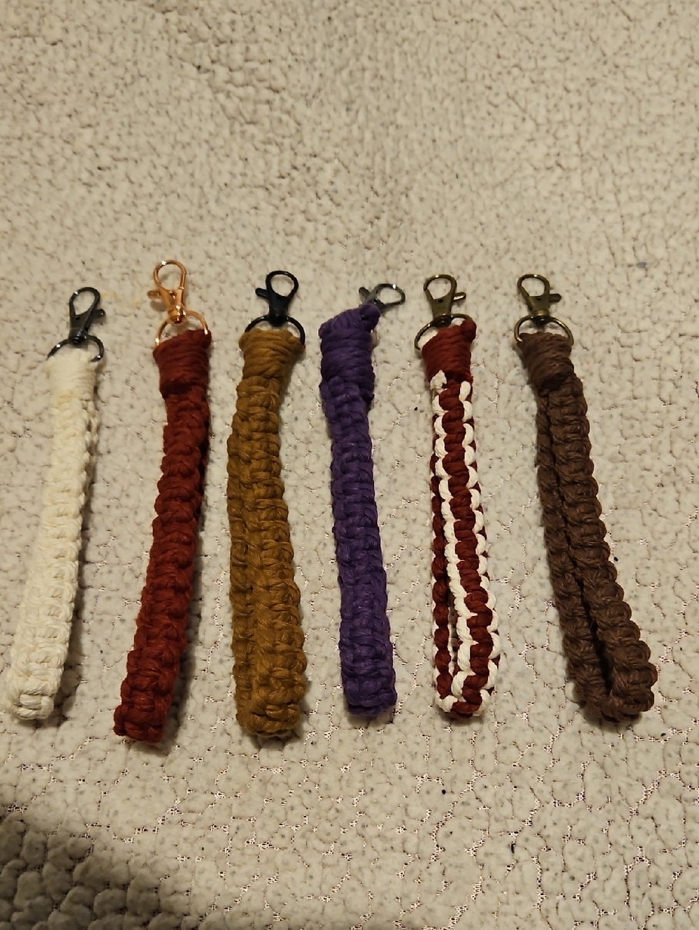 Macrame Wristlet Keychains - Choice Of Colour